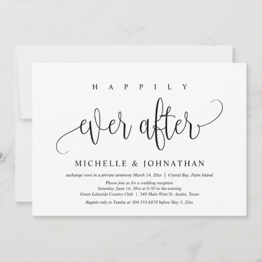 Gelukkig ooit daarna, de Uittredingsceremonie van  Kaart (Voorkant)