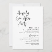 Gelukkig ooit daarna, een bruiloftsfeest kaart (Voorkant)