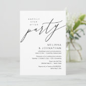 Gelukkig ooit daarna, een bruiloftsfeest kaart (Staand voorkant)