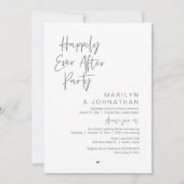 Gelukkig ooit daarna, een bruiloftsfeest kaart (Voorkant)