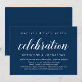 Gelukkig ooit daarna, een bruiloftsfeest kaart (Voorkant / Achterkant)