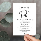 Gelukkig ooit daarna, een bruiloftsfeest kaart