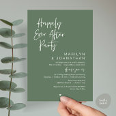 Gelukkig ooit daarna, een bruiloftsfeest kaart