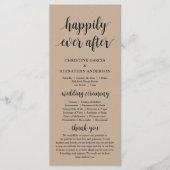 Gelukkig ooit daarna, Modern Wedding Ceremonie, Kr Programmakaart (Voorkant)