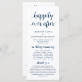 Gelukkig ooit daarna, Modern Wedding Ceremony Prog Programmakaart (Voorkant / Achterkant)
