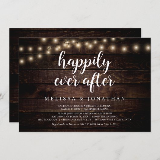 Gelukkig ooit daarna, Robuust het Licht van het Ko Kaart (Voorkant / Achterkant)