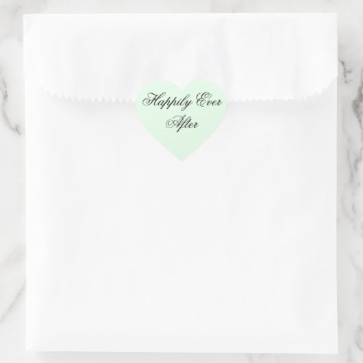 Gelukkig Ooit Hart Sticker (Tas)