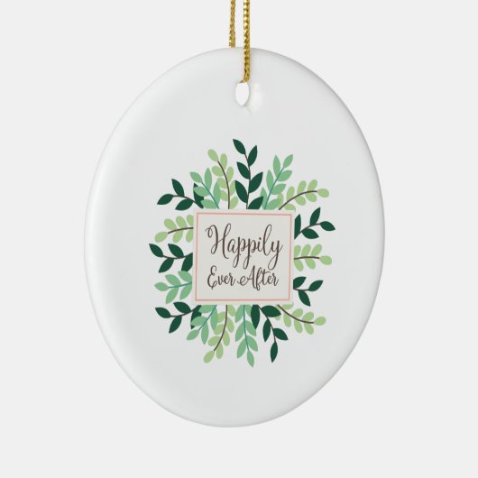 Gelukkig Ooit Keramisch Ornament (Rechts)