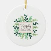 Gelukkig Ooit Keramisch Ornament (Voorkant)