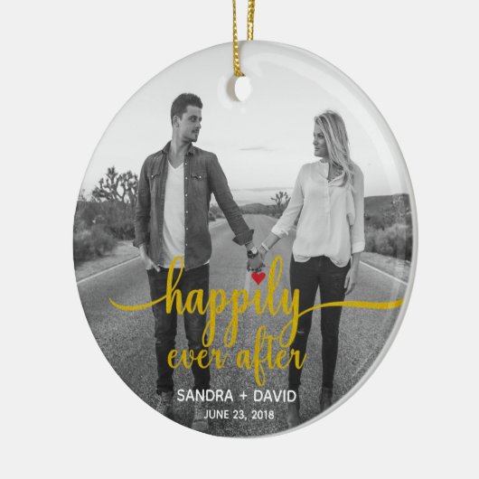 Gelukkig Ooit Keramisch Ornament (Links)