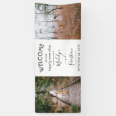 Gelukkig ooit na 2 Foto Eenvoudig Weddenschap Welk Spandoek (Verticaal)