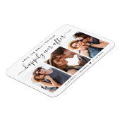 Gelukkig ooit na 3 Foto sparen de Datum Magneet (Linkerzijde)