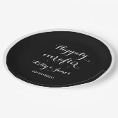 Gelukkig ooit na 9"huwelijkspapier Borden Papieren Bordje