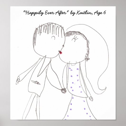 'Gelukkig ooit na' afdrukken Poster (Voorkant)