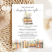 Gelukkig ooit na boek bruids douche uitnodiging