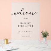 Gelukkig ooit na bruiloft acryl teken acryl bord (Huwelijk)