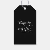 Gelukkig ooit na bruiloft Dank je wel gunst Cadeaulabel (Achterkant)