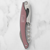 Gelukkig ooit na bruiloft Jubileum stoffig Roos Kurkentrekker (Achterkant)