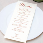 Gelukkig ooit na bruiloft menu Elegant Boho