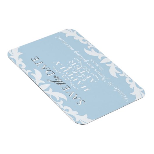 Gelukkig ooit na bruiloft Save the Date Magnet Magneet (Rechterzijde)