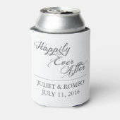 Gelukkig ooit na bruiloft Verloving gunst Blikjeskoeler (Blikje Achterkant)