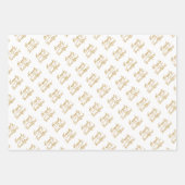 Gelukkig ooit na bruiloft zilver goud zwart wit inpakpapier vel (Voorkant 2)