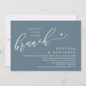 Gelukkig ooit na brunch bruiloft Elopement Kaart (Voorkant)