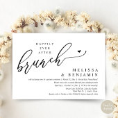 Gelukkig ooit na brunch bruiloft Elopement Kaart