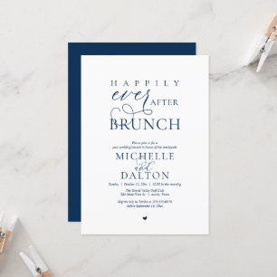 Gelukkig ooit na brunch mooie post bruiloft kaart