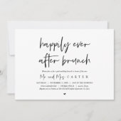 Gelukkig ooit na brunch, na bruiloft kaart (Voorkant)