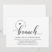 Gelukkig ooit na Brunch, weddenschap Kaart (Voorkant / Achterkant)
