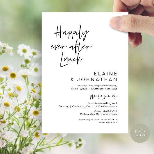 Gelukkig ooit na Brunch, weddenschap Kaart