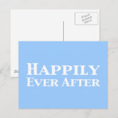 Gelukkig ooit na cadeautjes briefkaart (Voorkant / Achterkant)