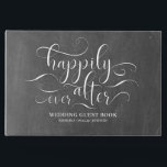 Gelukkig ooit na Chalkboard Wedding Gastenboek<br><div class="desc">Gelukkig ooit na het huwelijk van het gastboek</div>