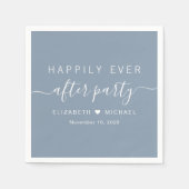 Gelukkig ooit na de Blauwe Ontvangst van het Deest Servet (Voorkant)