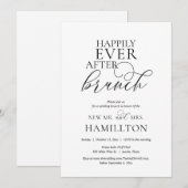 Gelukkig ooit na de bruiloft Brunch, Navy Blue Kaart (Voorkant / Achterkant)