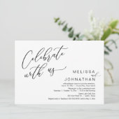 Gelukkig ooit na de bruiloft Elopement Brunch Kaart (Staand voorkant)