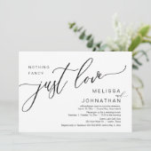 Gelukkig ooit na de bruiloft Elopement Brunch Kaart (Staand voorkant)