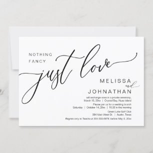 Gelukkig ooit na de bruiloft Elopement Brunch Kaart