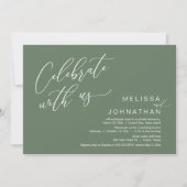 Gelukkig ooit na de bruiloft Elopement Brunch Kaart (Voorkant)