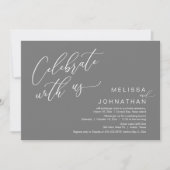 Gelukkig ooit na de bruiloft Elopement Brunch Kaart (Voorkant)