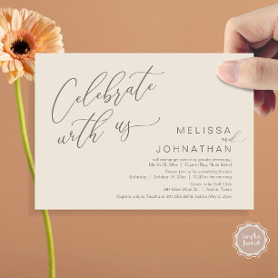 Gelukkig ooit na de bruiloft Elopement Brunch Kaart