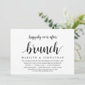 Gelukkig ooit na de bruiloft Elopement in Brunch Kaart (Staand voorkant)