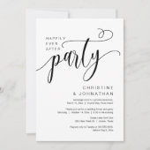 Gelukkig ooit na de bruiloft Elopement Party Kaart (Voorkant)