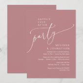 Gelukkig ooit na de bruiloft Elopement Party Kaart (Voorkant / Achterkant)