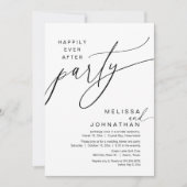 Gelukkig ooit na de bruiloft Elopement Party Kaart (Voorkant)