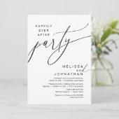 Gelukkig ooit na de bruiloft Elopement Party Kaart (Staand voorkant)