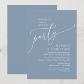 Gelukkig ooit na de bruiloft Elopement Party Kaart (Voorkant / Achterkant)