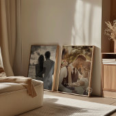 Gelukkig ooit na de bruiloft foto canvas afdruk