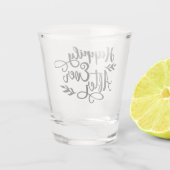 Gelukkig ooit na de bruiloft shot glas (Achterkant)